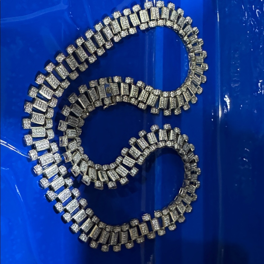 Silver Rhinestone Necklace